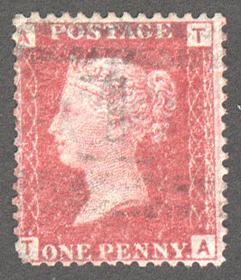 Great Britain Scott 33 Used Plate 101 - TA - Click Image to Close